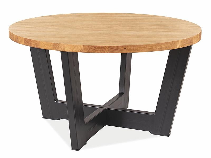 Журнальный столик Cono B Laminat D80 Дуб/Черный