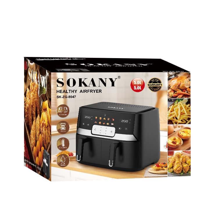 Мультипечь Sokany SK-ZG-8047 1700+1700 Вт 5+5 л - фото 2