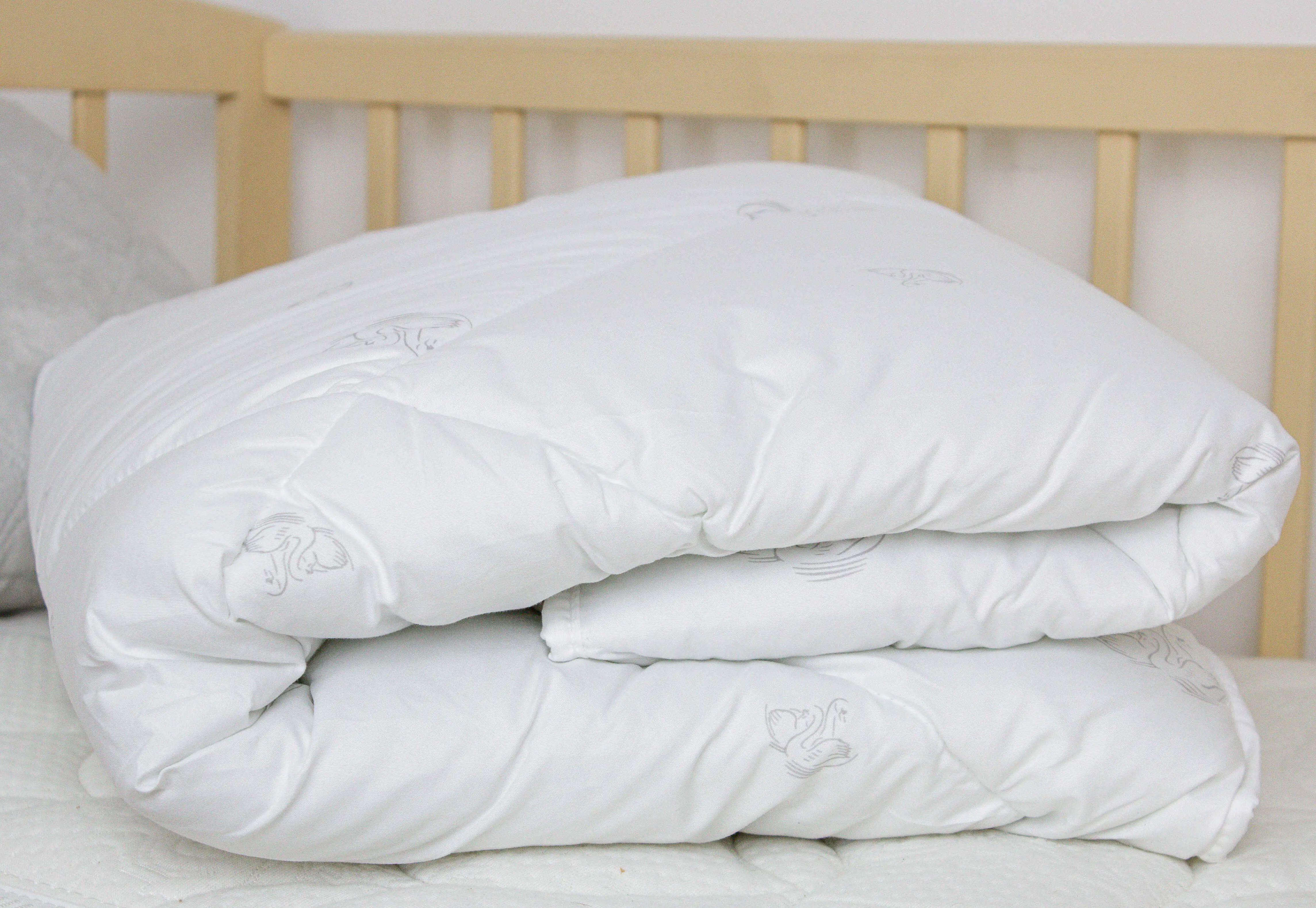 Ковдра всесезонна дитяча гіпоалергенна ТЕП зі штучним пухом 105x140 см Білий (12170105140)