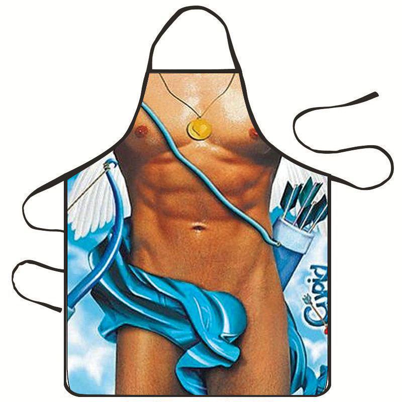 Фартук с приколом для мужчин Купидон 80x60 см Разноцветный (50175)