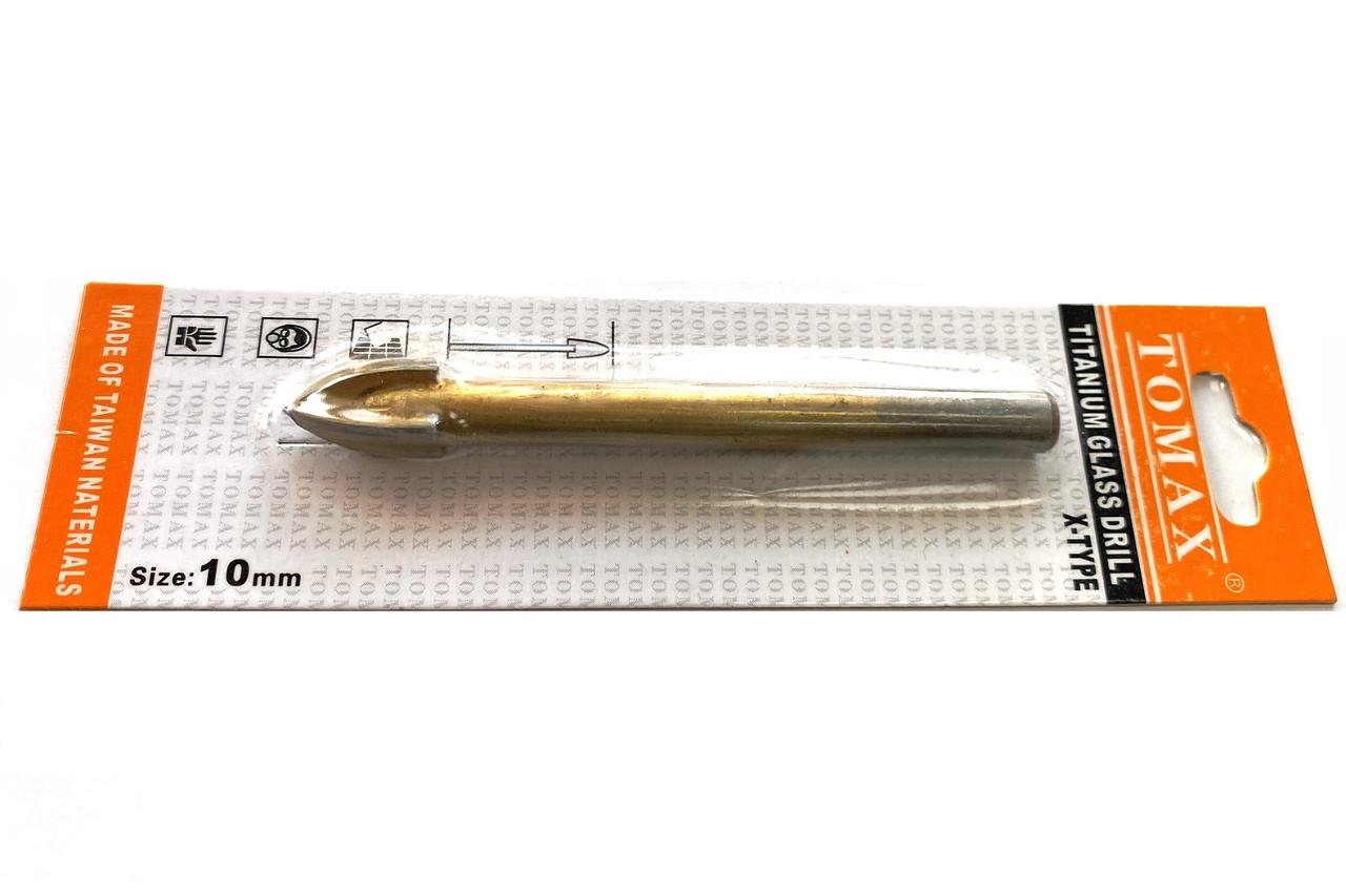 Сверло по плитке TOMAX 10 мм титан квадро (1689169060) - фото 2 Сверло по плитке TOMAX 10 мм титан квадро (1689169060) - фото 2