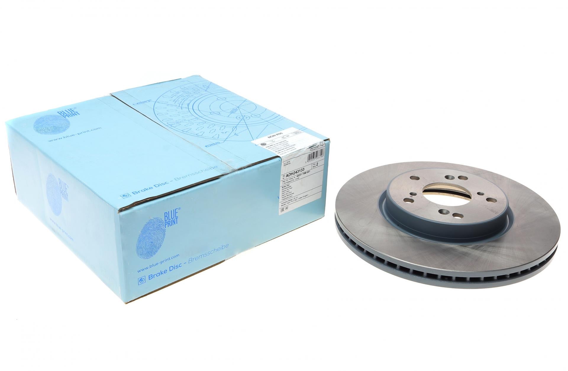 Тормозной диск передний BLUE PRINT для Honda HR-V 1.5 16V/1.6D 15-293x25 мм (ADH243133)