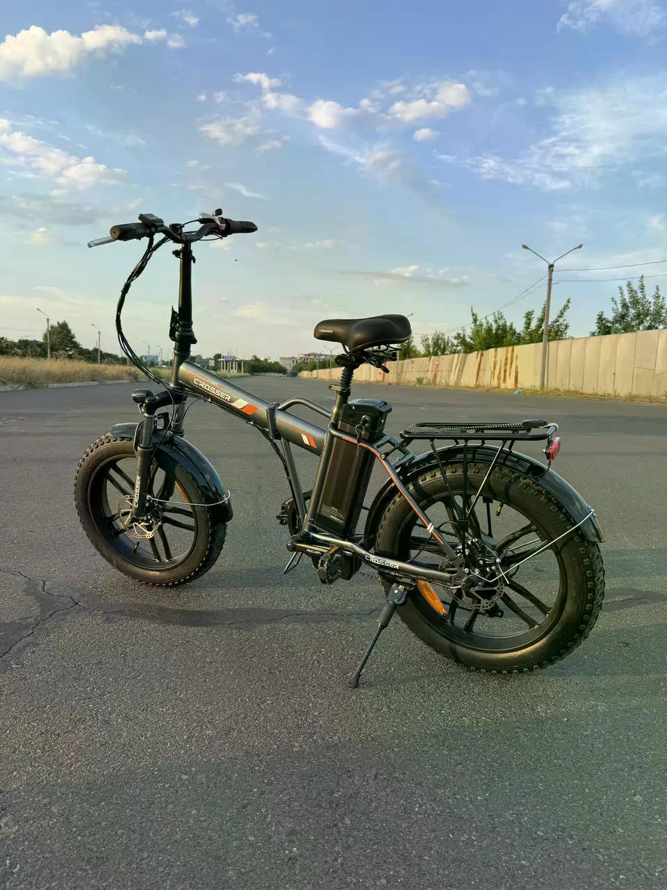 Электровелосипед Crosser COMP 350W 12Ah Серый с оранжевым - фото 2 Электровелосипед Crosser COMP 350W 12Ah Серый с оранжевым - фото 2