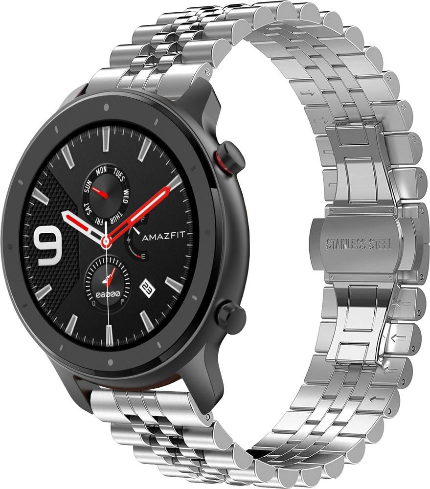 Браслет металлический Stech для Amazfit GTR 47mm Silver (25255-59)