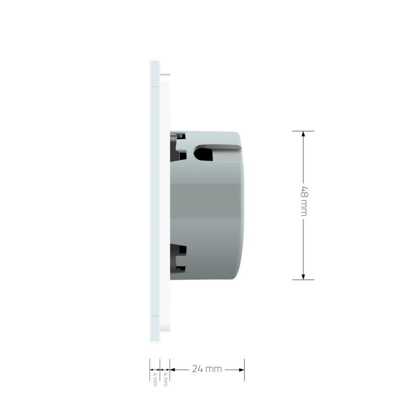 Сенсорний радіокерований вимикач Livolo 2 сенсора скляний Білий (VL-C702WR-11) - фото 6