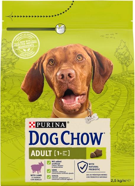 Сухий корм для дорослих собак Dog Chow з ягнятком 1 кг