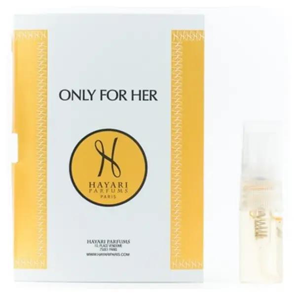 Парфюмированная вода для женщин Hayari Parfums Only For Her 2 мл пробник (380822)