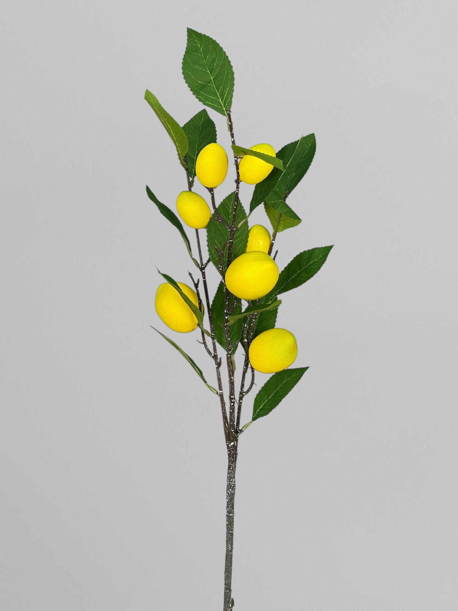 Декоративная ветка с лимонами 7 шт. 89 см (Р07008)