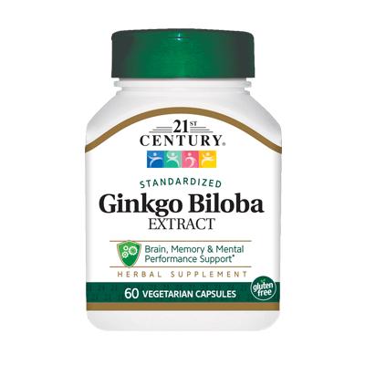 Натуральна добавка 21st Century Ginkgo Biloba Extract 60 вегакапс. (3897)