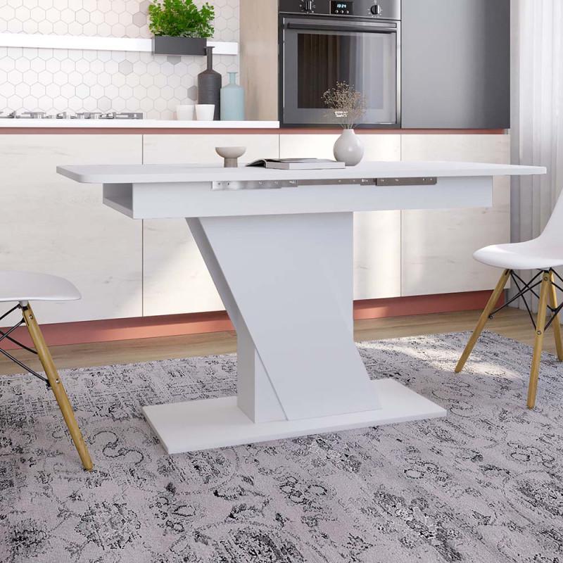 Обідній стіл розкладний Грейс 1360-1760х680х750 мм Німфея Альба (LION-045016)