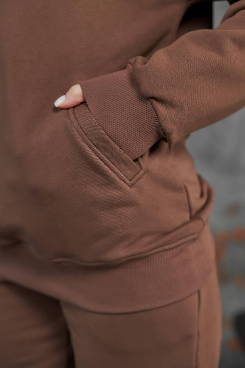 Костюм спортивный женский М148.3 3-х нитка XL Мокко (171-1-63) - фото 2 Костюм спортивный женский М148.3 3-х нитка XL Мокко (171-1-63) - фото 2