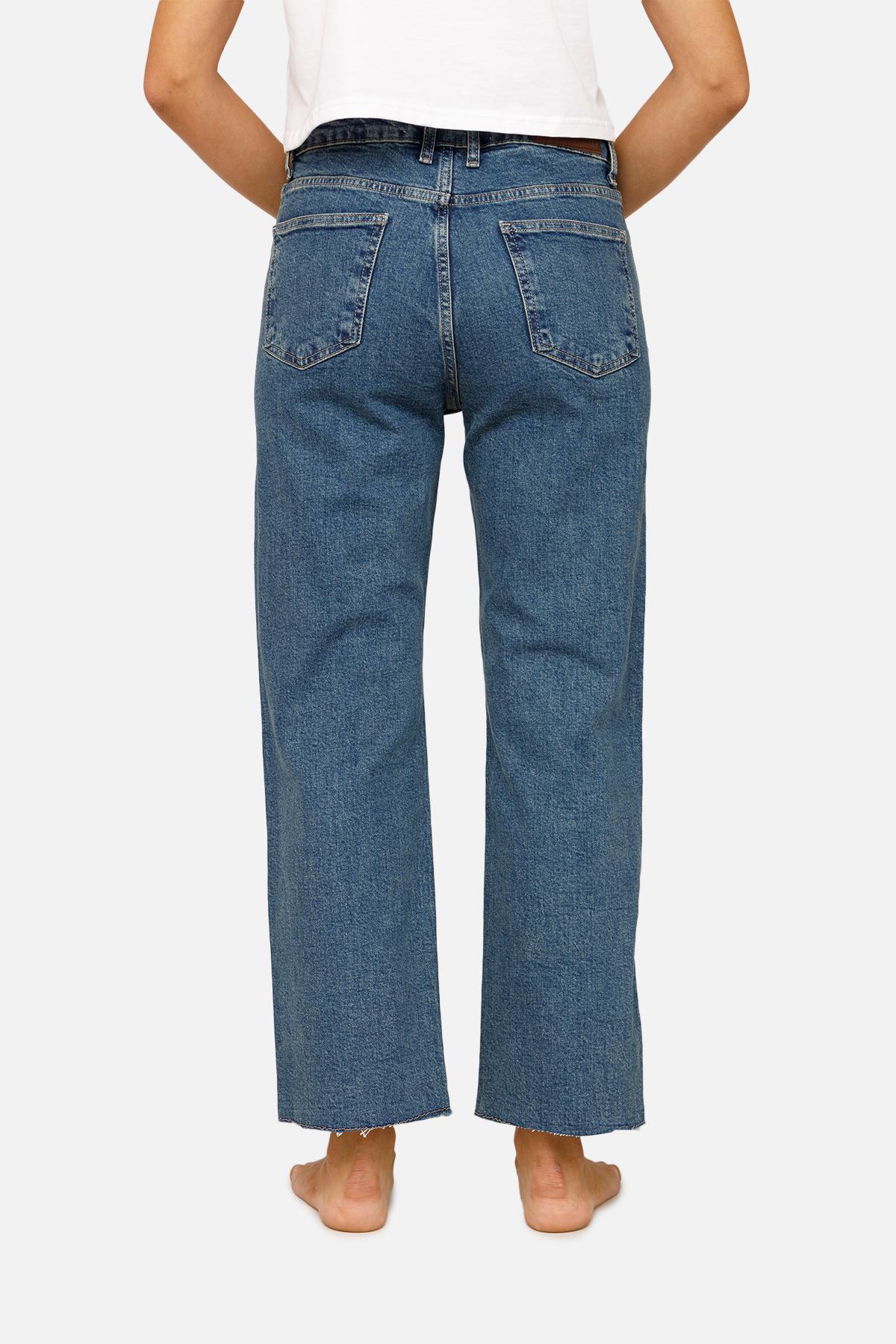 Джинси жіночі Straight ЦБ-00257397 р. 42 Синій (SKT001012875) - фото 4