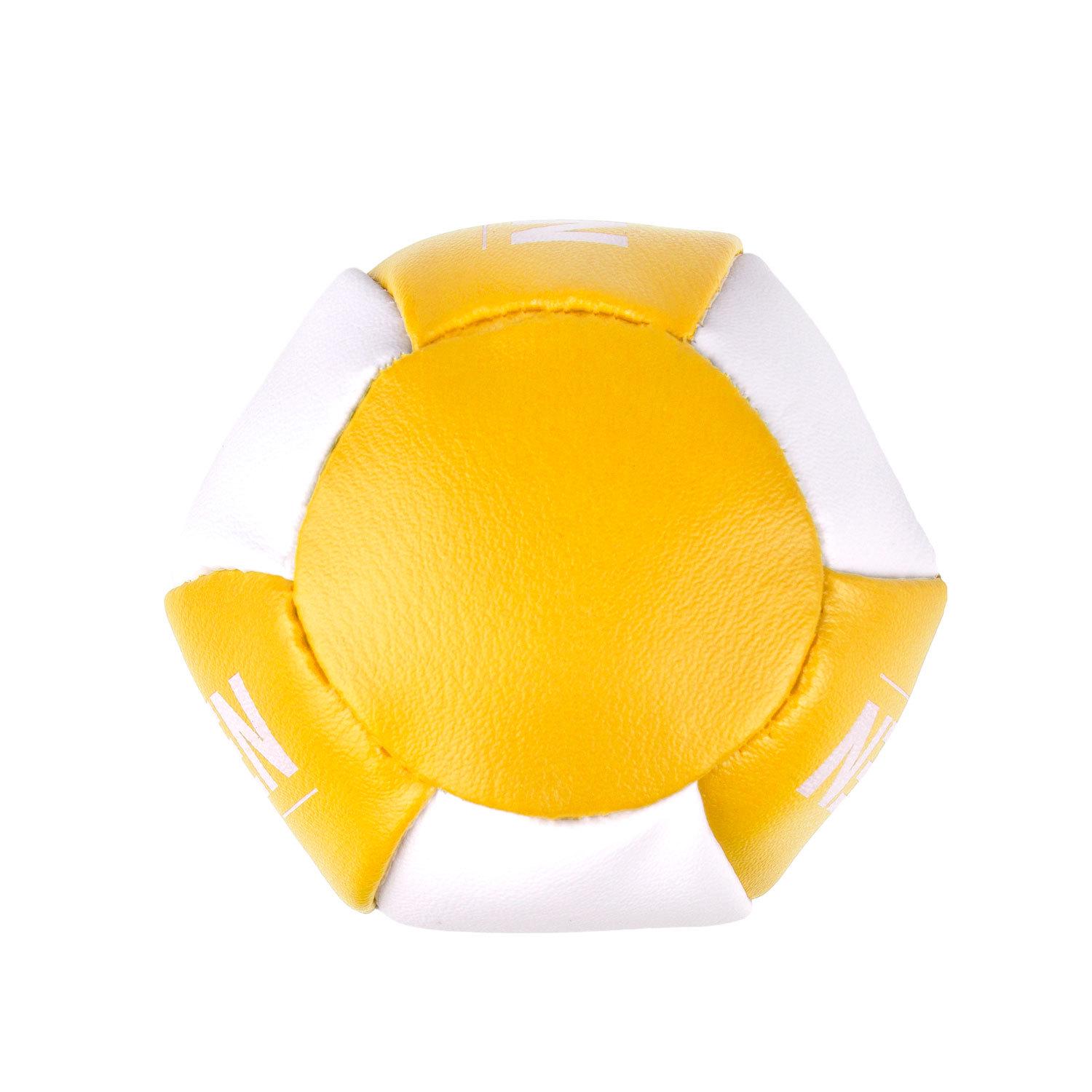 Брелок мини-груша Dozen Light Mini Speed Bag Желто-белый - фото 2 Брелок мини-груша Dozen Light Mini Speed Bag Желто-белый - фото 2