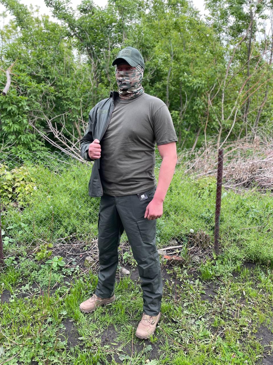 Комплект одежды 4в1 куртка/штаны/футболка/бейсболка XXL Олива (0971-XXL) - фото 2 Комплект одежды 4в1 куртка/штаны/футболка/бейсболка XXL Олива (0971-XXL) - фото 2