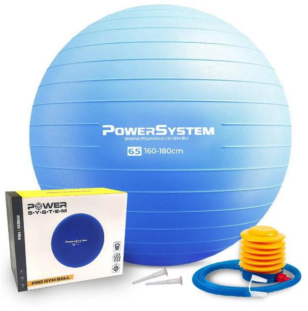 Фитбол для фитнесаPower System PS-4012 PRO Gymball Ø 65 см Blue (PS-4012_65cm_Blue)