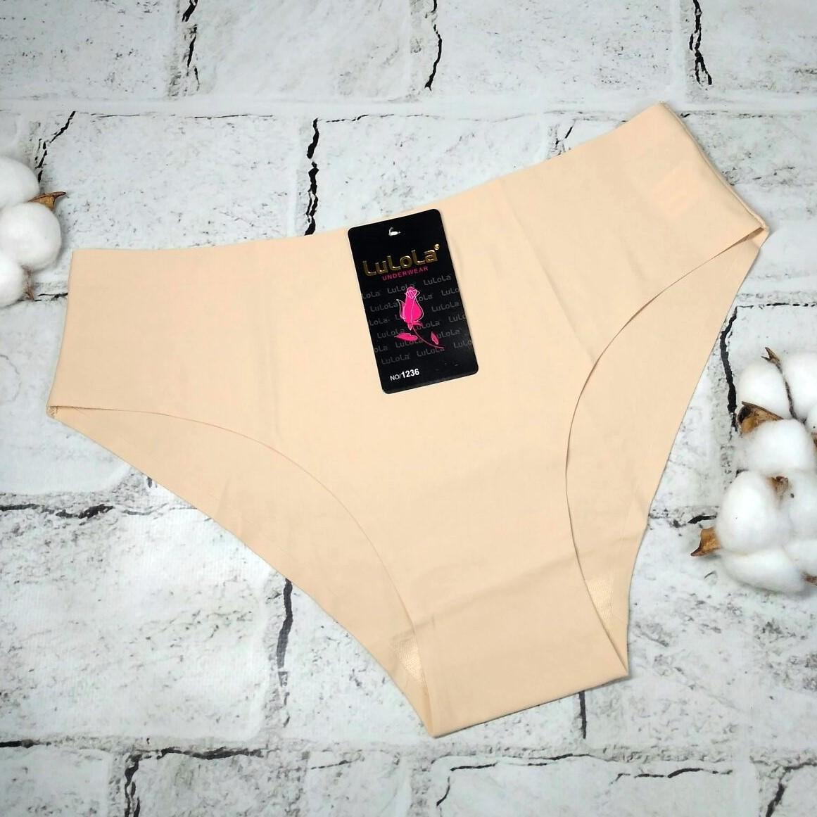 Трусики слипы Lulola бесшовные/микрофибра р. 42/L Бежевый (1236-7-3)