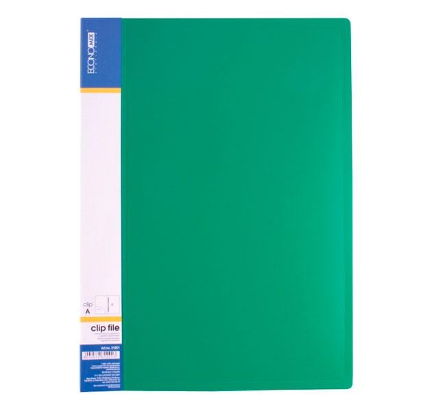 Папка-швидкозшивач Economix A4 Clip A Зелений (E31201-04)