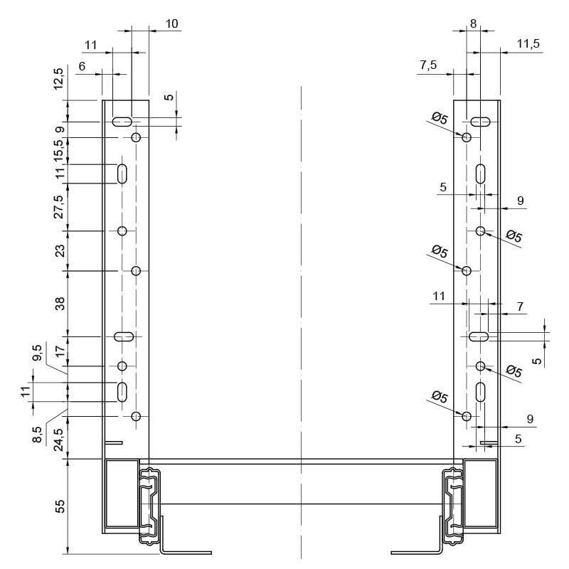 Карго с нижним креплением с полкой для бутылок 300 мм Хром (82824) - фото 10 Карго с нижним креплением с полкой для бутылок 300 мм Хром (82824) - фото 10