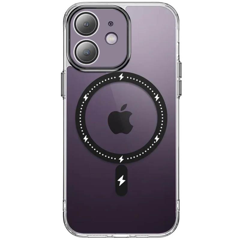 Противоударный Чехол Epik для Apple iPhone 12 (6.1") TPU+PC Colorful with MagSafe Black