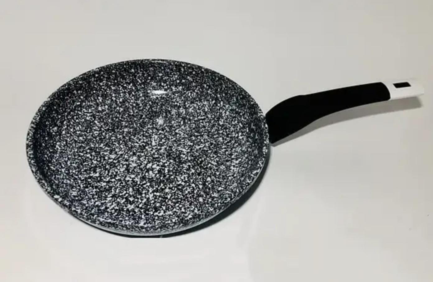 Сковорода антипригарна Unique гранітна 18 см Сірий (UN5101)