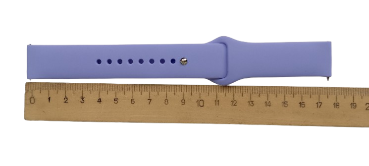 Ремешок для часов силиконовый 20х175 мм Elegant purple (3196) - фото 3 Ремешок для часов силиконовый 20х175 мм Elegant purple (3196) - фото 3