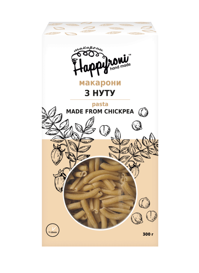 Завитки из нута Happyroni без глютена 300 г