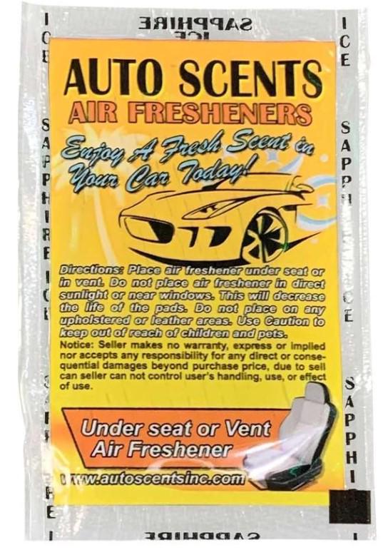 Ароматизатор автомобильный в подушечке AUTO SCENTS Sapphire Ice