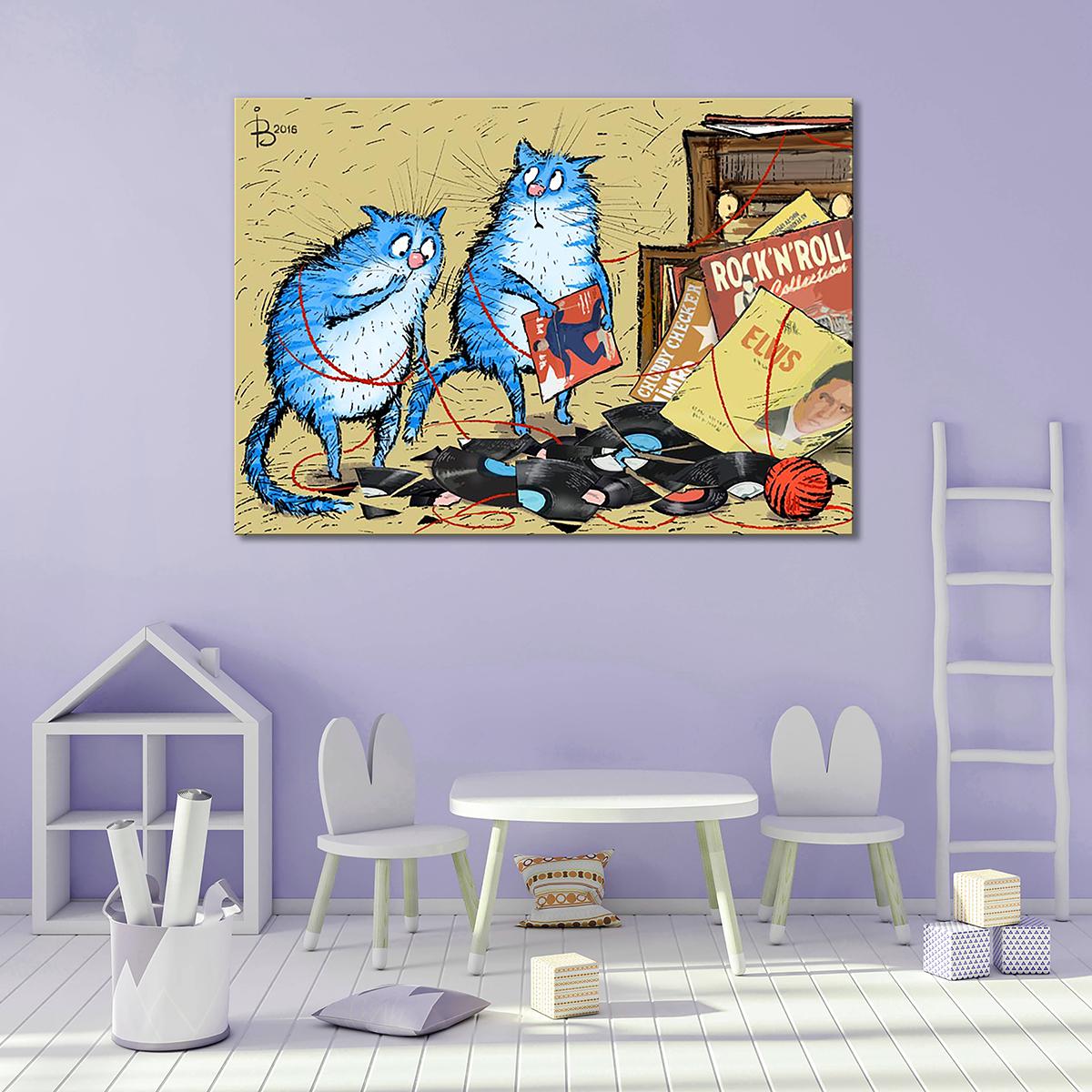 Модульная картина Навредили 1 модуль 50x75 см