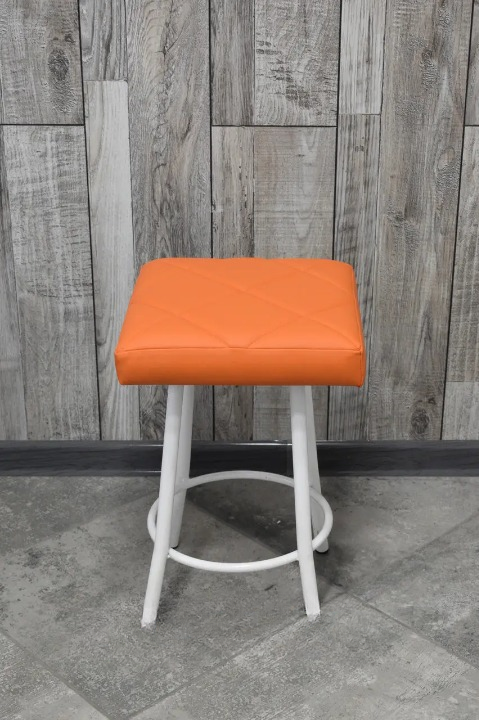Табурет кухонний Tutty+ 30х45 см Ромб Помаранчевий/Білий (28374410)