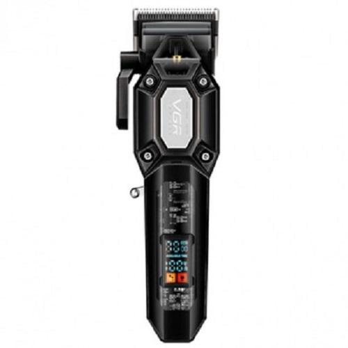 Машинка для стрижки волосся VGR акумуляторна з LED-дисплеєм V-600 Чорний (DT-370)