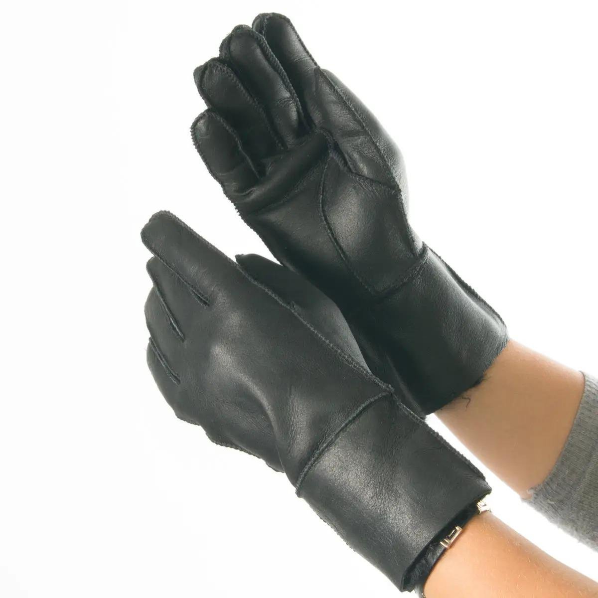 Рукавички жіночі зимові з натуральної шкіри M (№19F45)