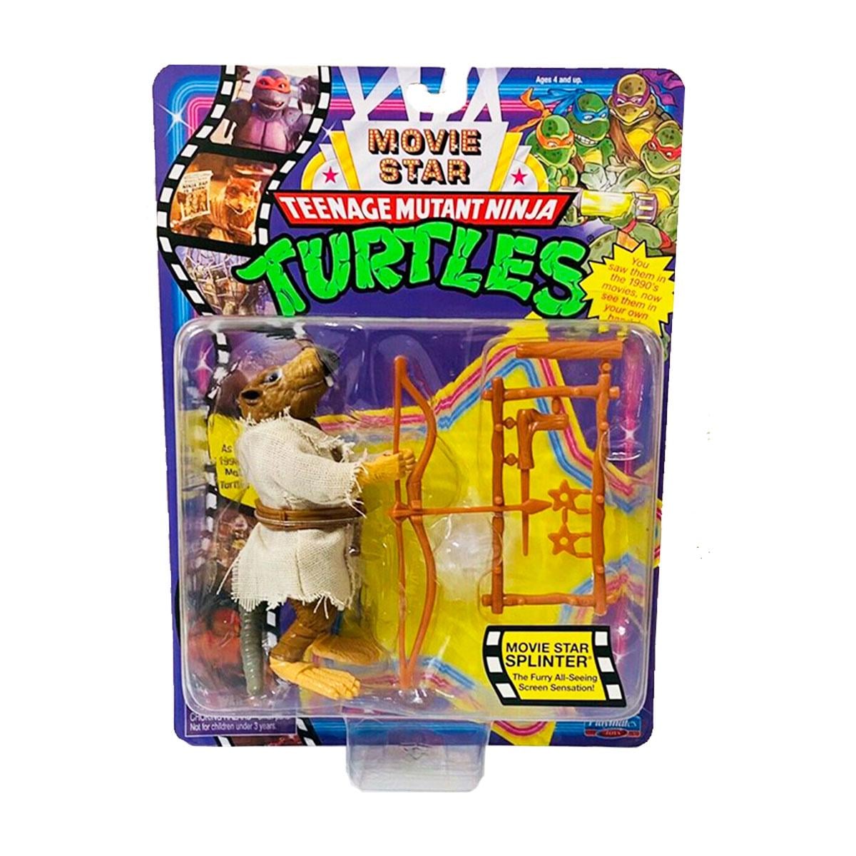 Детская игровая фигурка TMNT Movie Star 1992 Сплинтер с аксессуарами (81335)