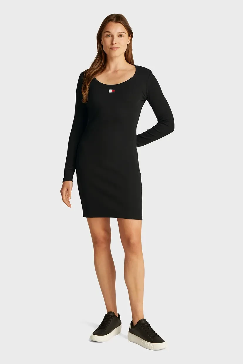 Плаття жіноче Tommy Hilfiger Logo Dress DW0DW20276 L Чорний (33164601)
