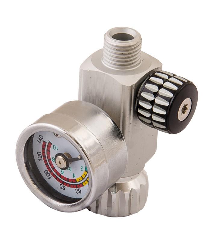 Редуктор з манометром для фарбопульта Mastertool HQ 0-10 бар 1/4 (80-8917)