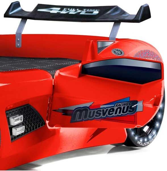 Кровать-машина Audi с дверьми Красный (1017862598) - фото 4 Кровать-машина Audi с дверьми Красный (1017862598) - фото 4