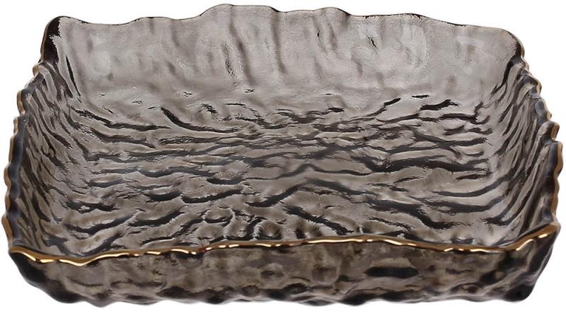 Блюдо Fleur квадратное 15х15 см Дымчато-серый (32329353)