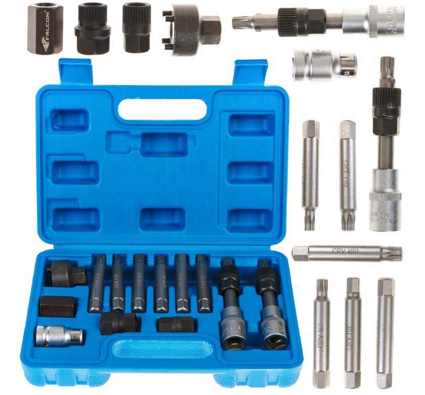 Набір спеціальних ключів для зняття шківів генератора, 13 предметів - фото 2 Набір спеціальних ключів для зняття шківів генератора, 13 предметів - фото 2