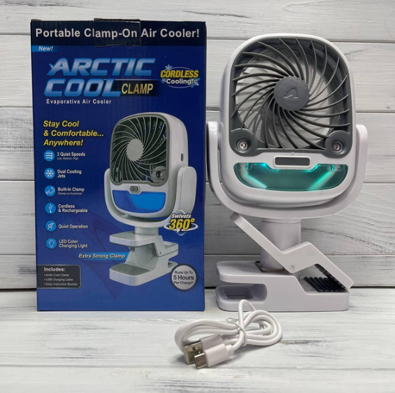 Вентилятор-кондиционер Arctic Cool Light аккумуляторный с подсветкой (VP-682) - фото 3 Вентилятор-кондиционер Arctic Cool Light аккумуляторный с подсветкой (VP-682) - фото 3