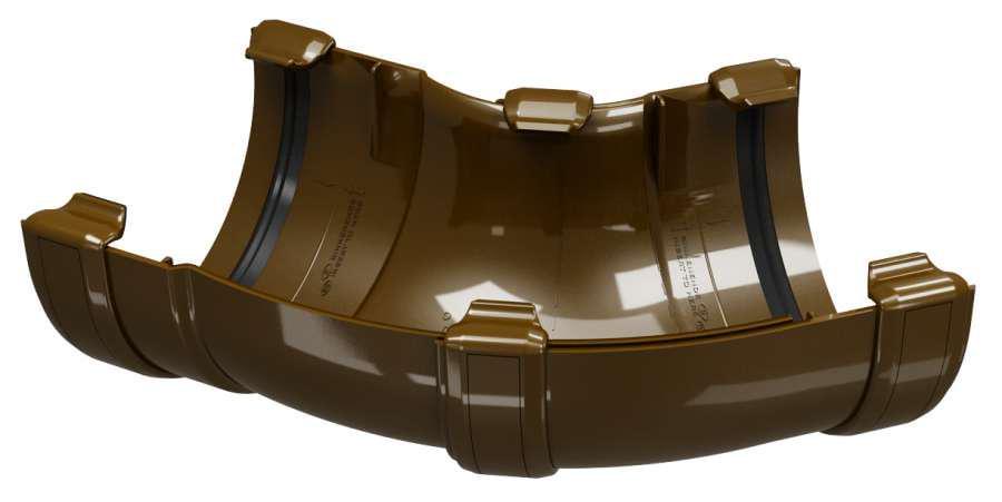 Угол желоба 90° регулируемый Regenau 125/80 Коричневый Угол желоба 90° регулируемый Regenau 125/80 Коричневый