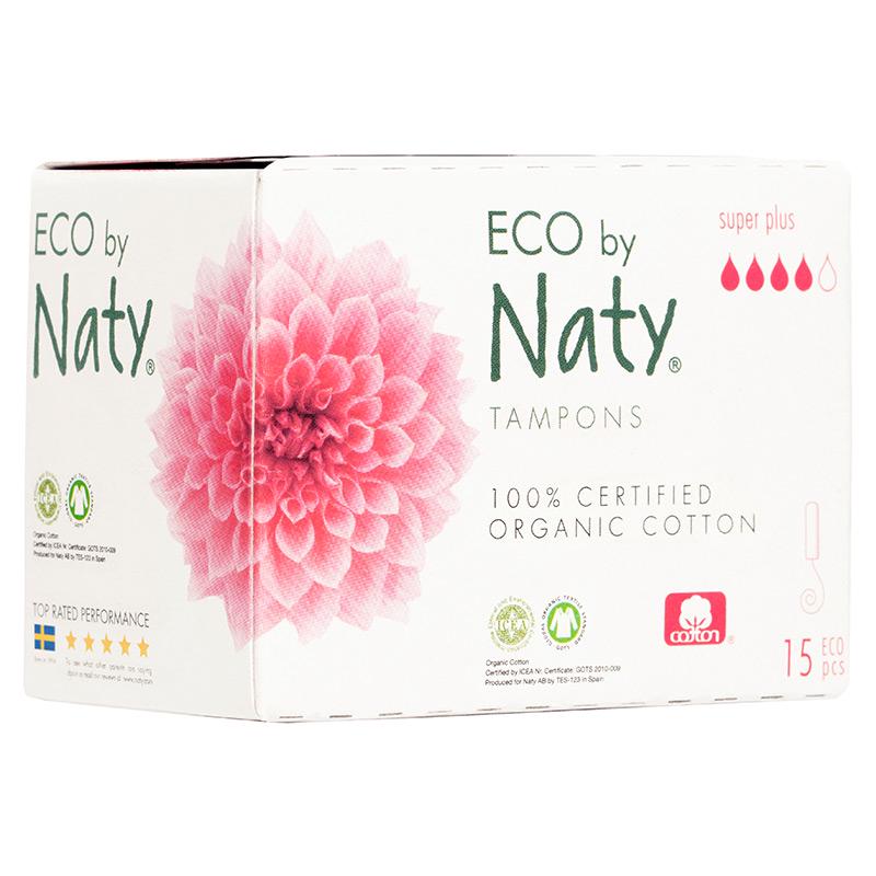 Тампоны гигиенические Eco by Naty Super Plus Digital 4 капли 15 шт. (245890)