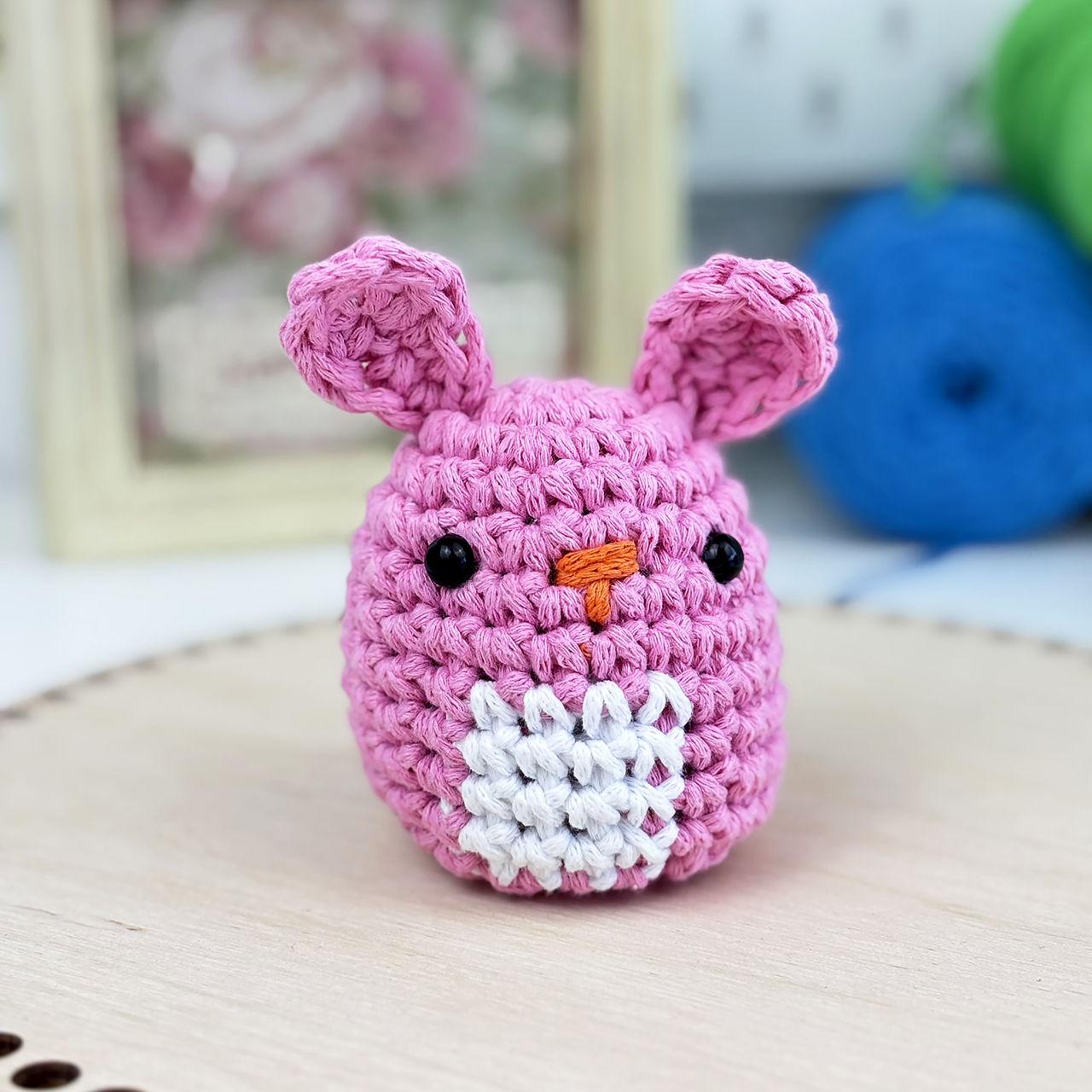 Набір для в'язання гачком зайчик 0006 Рожевий/Білий (162319) - фото 2 Набір для в'язання гачком зайчик 0006 Рожевий/Білий (162319) - фото 2