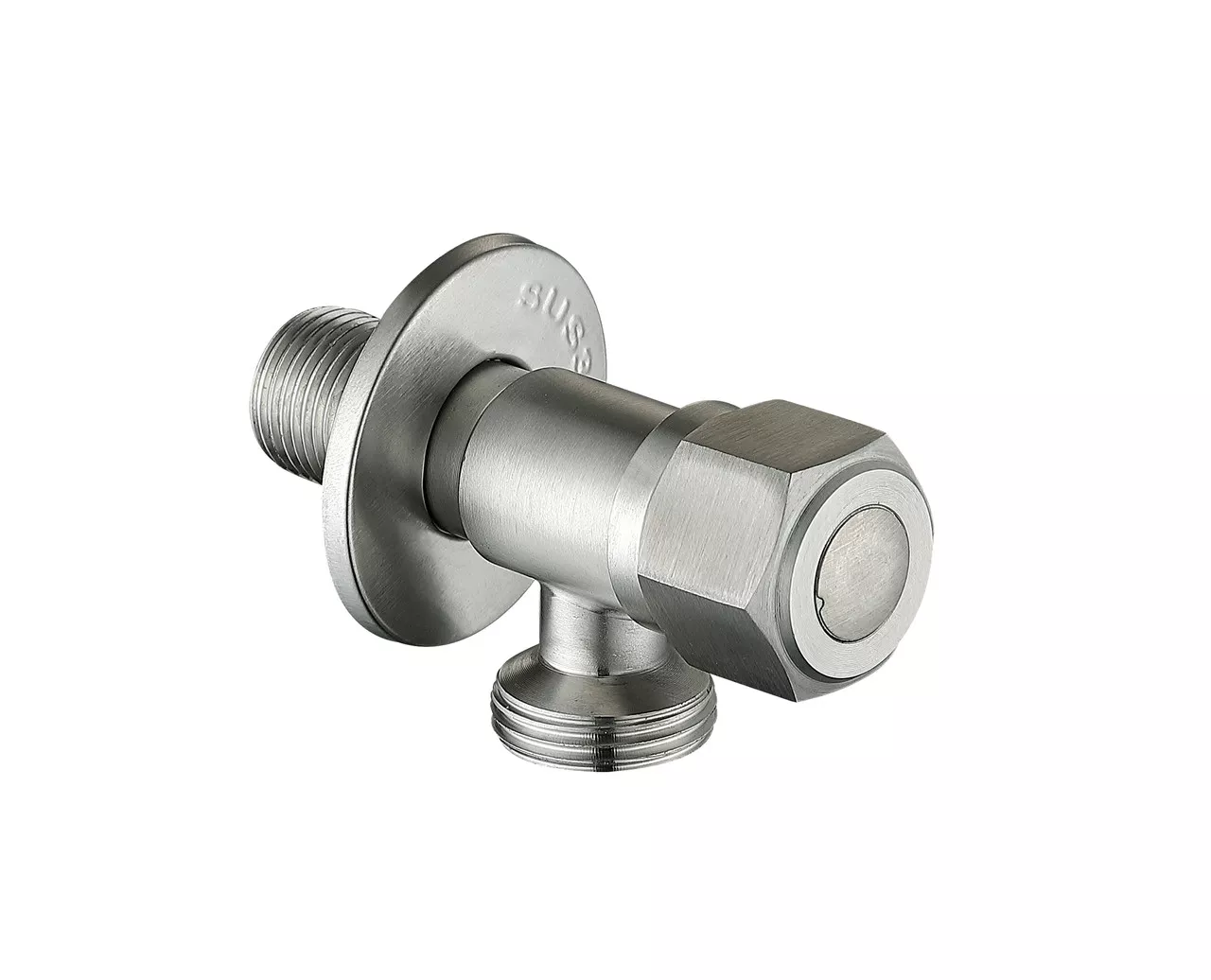 Кран приборный Wezer SOL21В-16 1/2"x3/4" Нержавеющая сталь