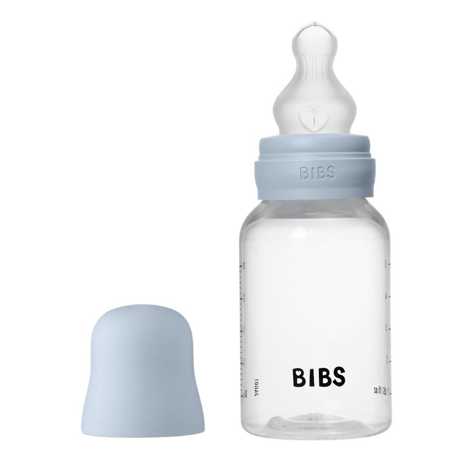 Пляшечка дитяча BIBS Round Silicone 150 мл Baby Blue