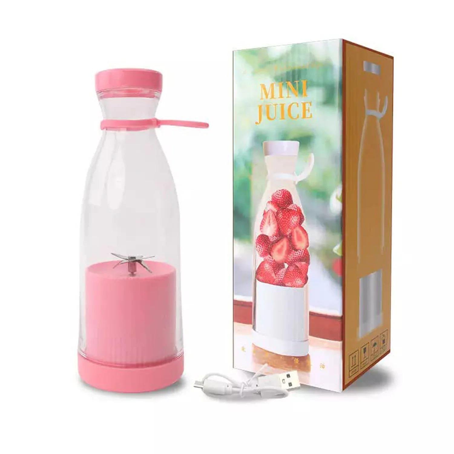 Блендер акумуляторний Fresh Juice 380 мл 1200 мАч Pink