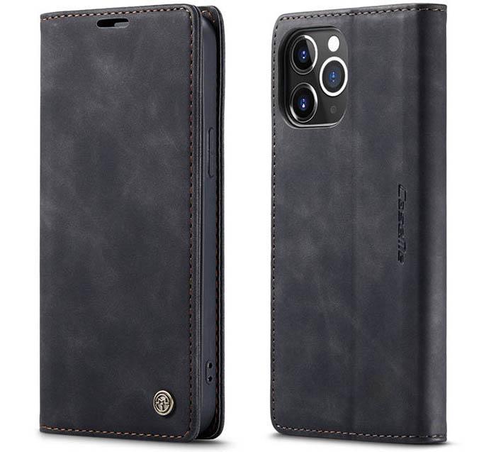 Чехол книжка с магнитом CaseMe на iPhone 12 Pro Max Black (20828-2B)