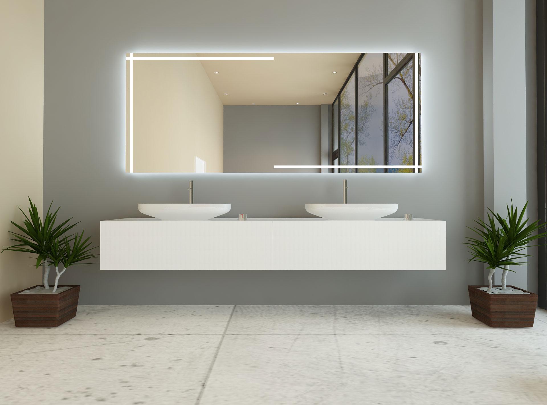 Зеркало Dim Dzerkal BORDI с LED-подсветкой 50х70 см (3847)