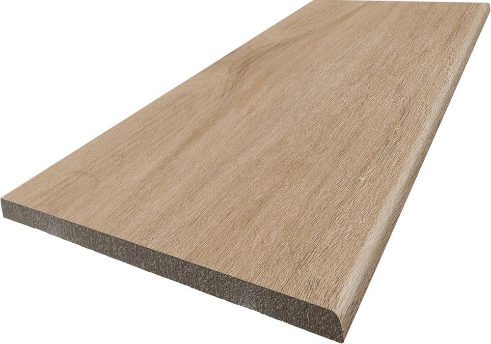 Ступенька из керамогранита Islandia Abedul бежевая 8x1200x200 мм (004677)