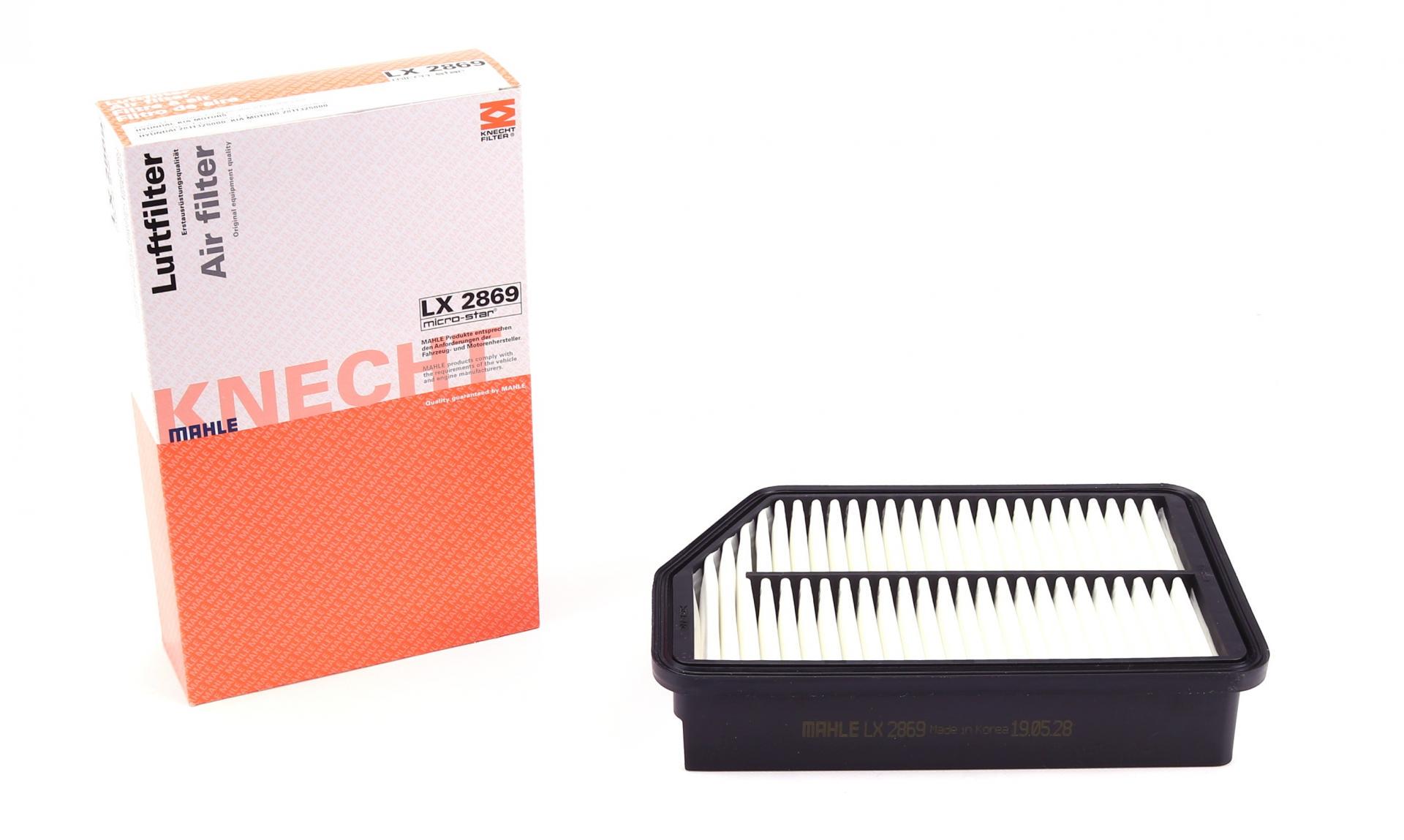 Фильтр воздушный KNECHT для Hyundai I40 1,7/2,0 CRDI 11-/Kia Sportage 1,6-2,0 10- (LX 2869)