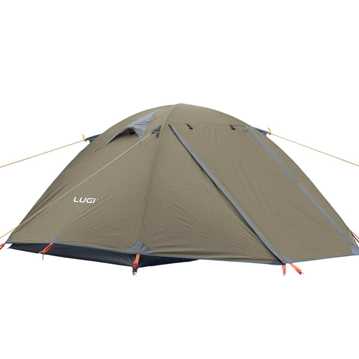 Палатка туристическая двухместная ветрозащитная 210х160х120 см (LU-017)