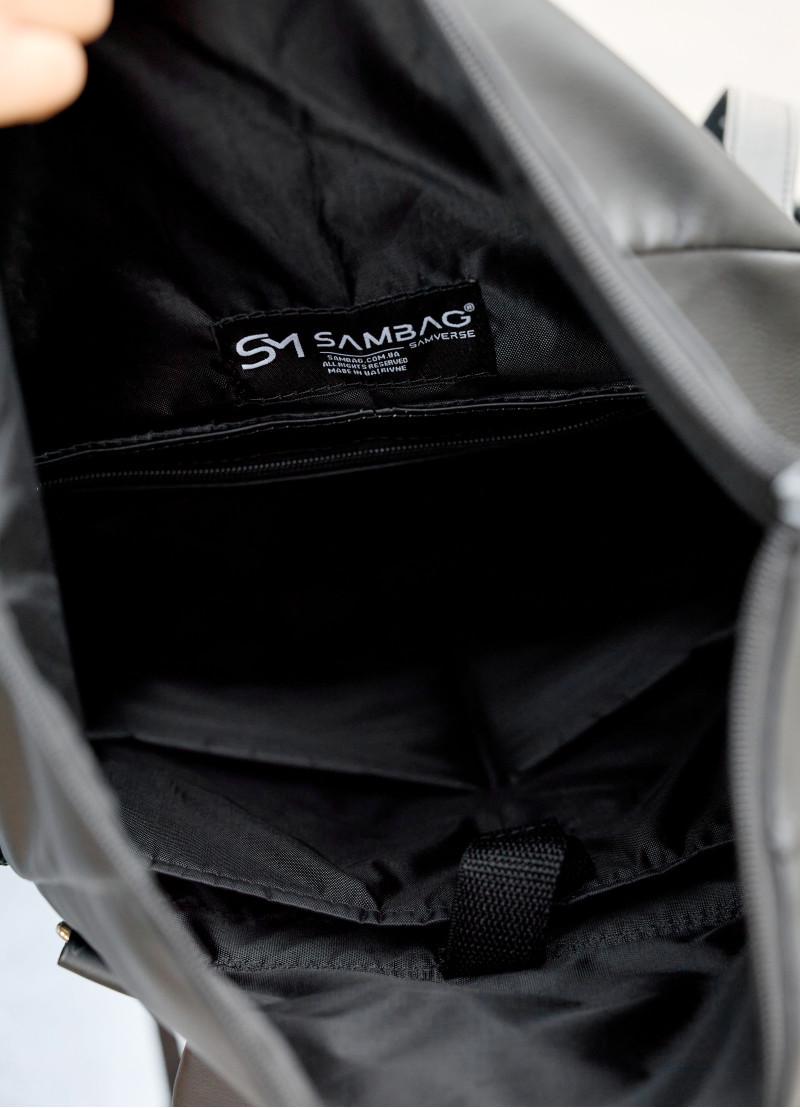 Рюкзак жіночий Sambag RollTop Hacking 41x30x16 см Чорний (24460001) - фото 3 Рюкзак жіночий Sambag RollTop Hacking 41x30x16 см Чорний (24460001) - фото 3